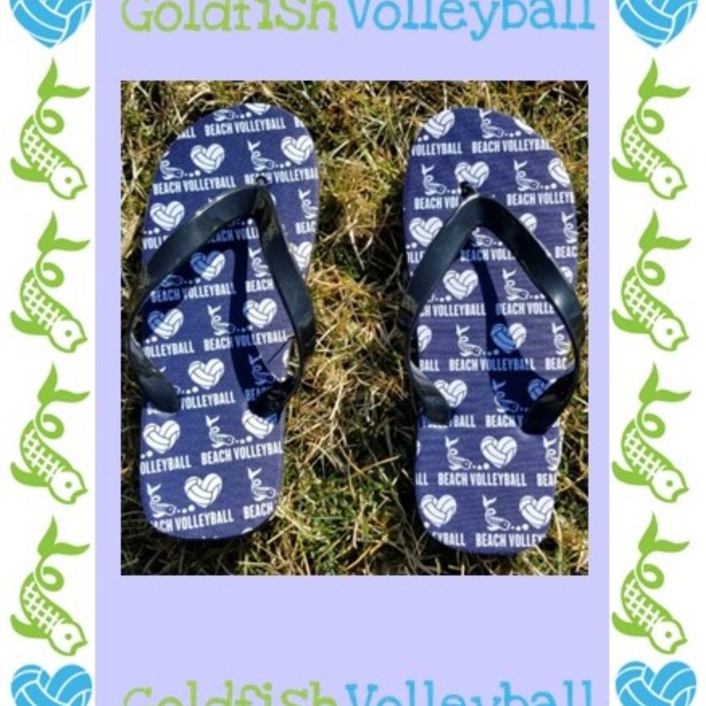 Beach Volleyball Flip Flops
